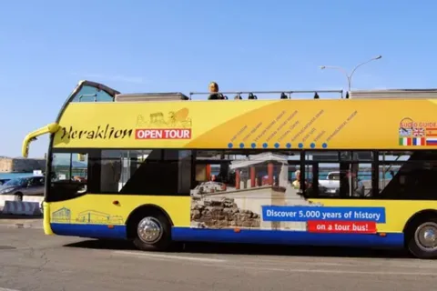 Heraklion: Hop-on Hop-off Open Top Bus Sightseeing Tour