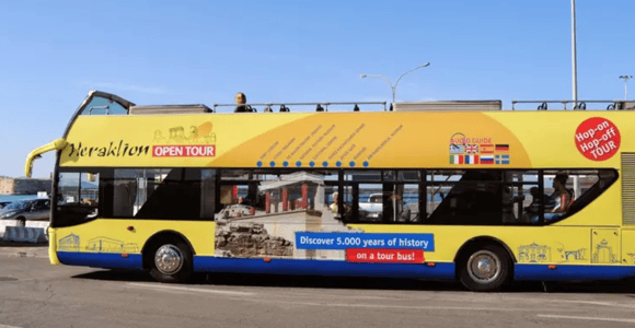 Heraklion: Hop-on Hop-off Open Top Bus Sightseeing Tour