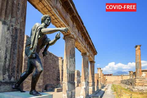 naples ruins of pompeii and mount vesuvius