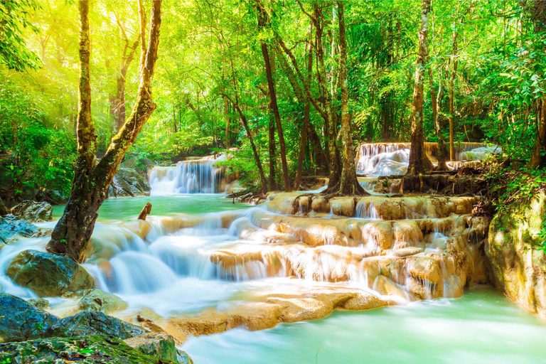 Luang Prabang: Rishögodling och Kuang Si vattenfall