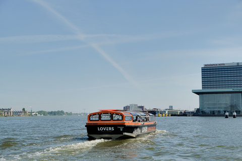 Amsterdam: Fahrt mit einem halboffenen Grachtenboot