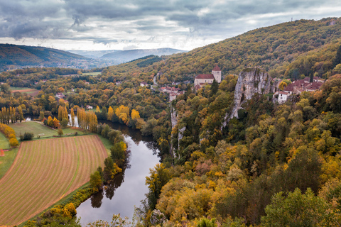 From Cahors: Pech Merle Cave & Saint-Cirq-Lapopie Tour