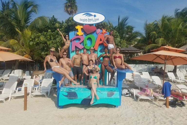 Roatán: tyrolienne, sanctuaire des paresseux et aventure sur la plage de TabyanaPrise en charge à l'hôtel
