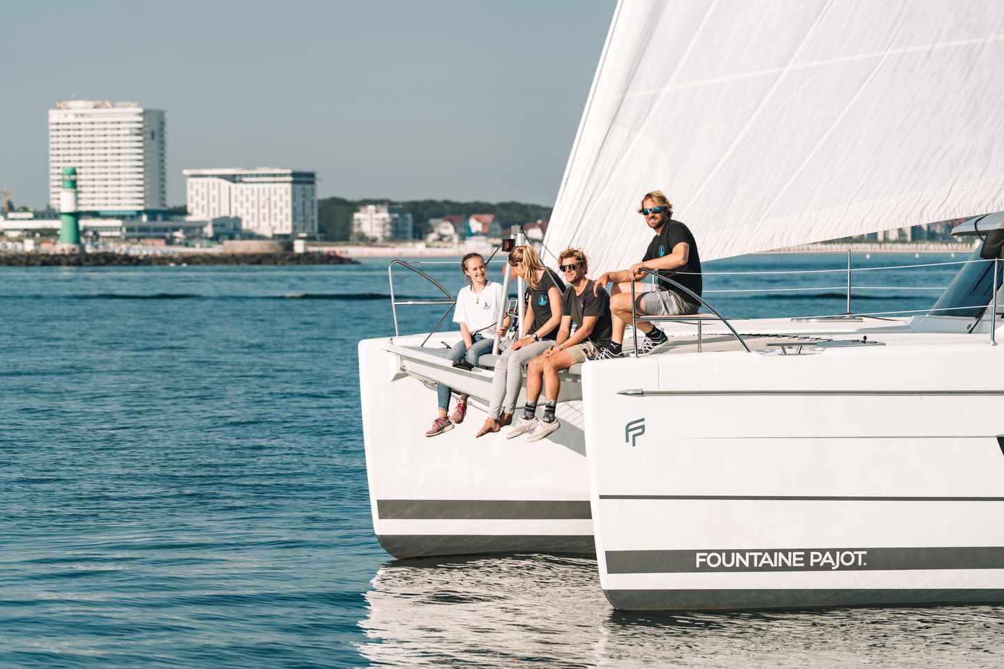 Rostock: Half-Day, Full-Day or Sunset Catamaran Cruise