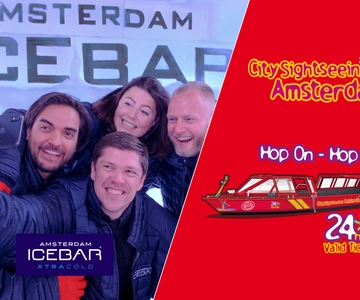 Amsterdam : bateau à arrêts multiples et XtraCold Icebar