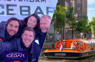 Amsterdam: Grachtenrundfahrt und Eintritt in die Xtracold Icebar