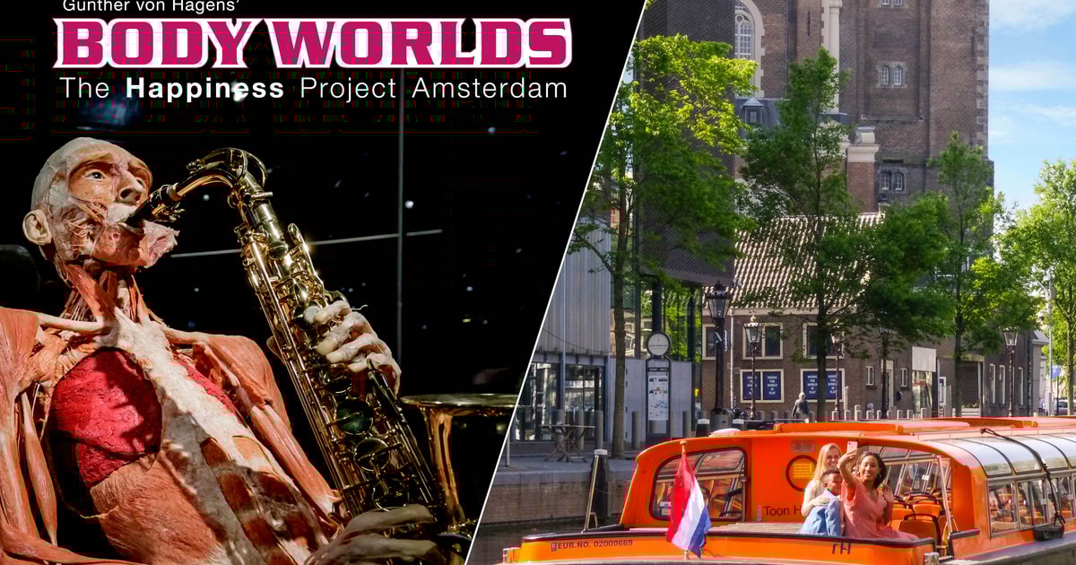 Amsterdam Utställningen Body Worlds och kanalkryssning GetYourGuide