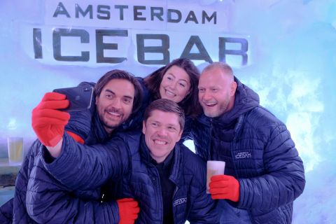 Amsterdam: Icebar-adgangsbillet med 3 drinks