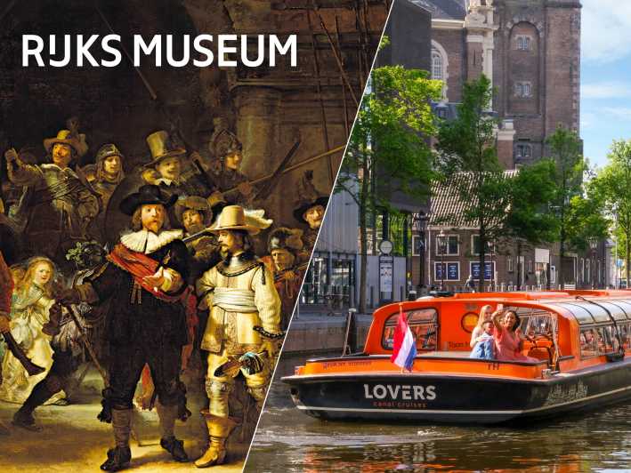 Амстердам: входной билет в Рейксмузеум и комбинированный круиз по каналу