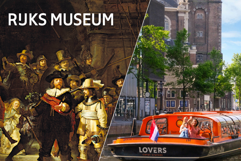 Ámsterdam: tour con Rijksmuseum y crucero por los canalesTour del Rijksmuseum y crucero (no reembolsable)