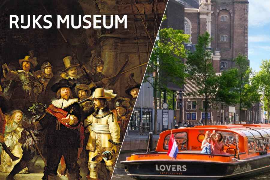 Amsterdam: Kombiticket für das Rijksmuseum und die Grachtenrundfahrt