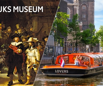 Amsterdam: Kombination af entrébillet til Rijksmuseum og kanalrundfart