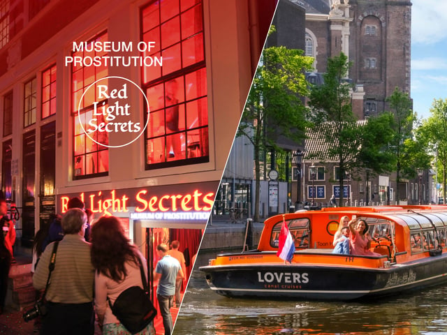 Amsterdam: Red Light Secrets Museum and 1-Hour Canal Cruise