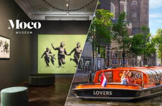 Amsterdam: Eintritt für das Moco Museum und Grachtenfahrt