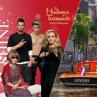 Amsterdam: Grachtenfahrt & Madame Tussauds Kombi-Tour