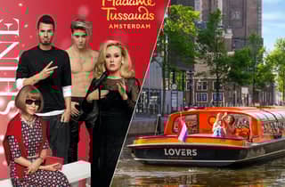 Amsterdam: Grachtenfahrt & Madame Tussauds Kombi-Tour