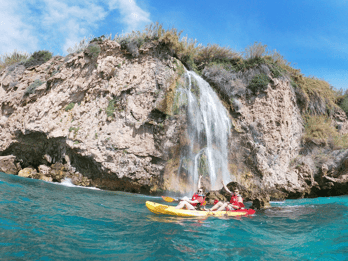 Nerja: Guided Kayak Tour Nerja Cliffs and Maro Waterfall