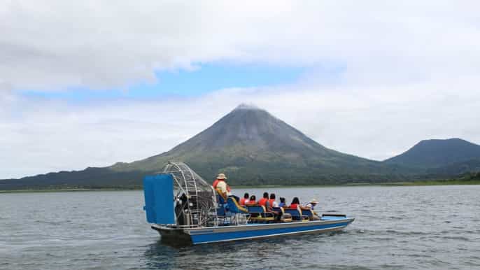 la fortuna arenal lake airboat combo tours