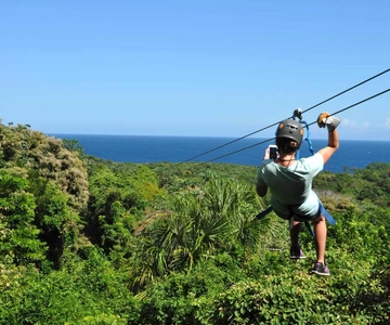 Roatan Super Man Zip Line with Monkey/Sloth and Snorkel
