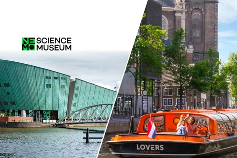 Amsterdã: Cruzeiro de 1 hora pelos canais e Museu de Ciências NEMO