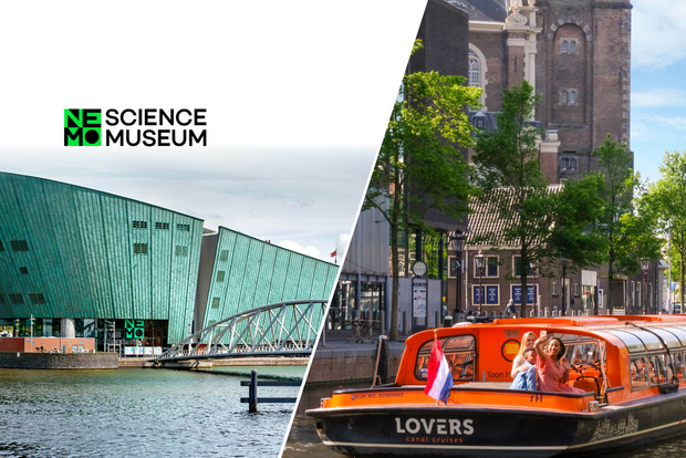 Amsterdam: crociera sui canali di 1 ora e museo scientifico NEMO