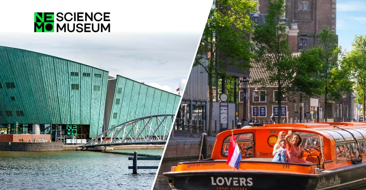 Impressie van Amsterdam: 1 uur durende rondvaart & NEMO Science Museum