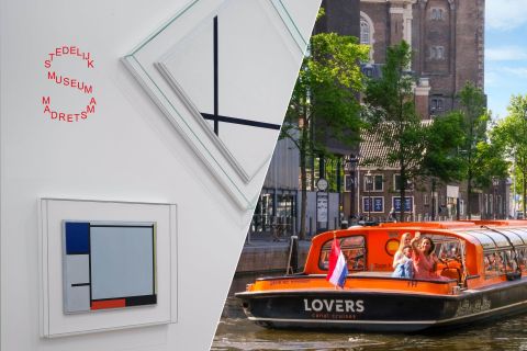 Amsterdam: Museo Stedelijk y Crucero de 1 hora por el Canal
