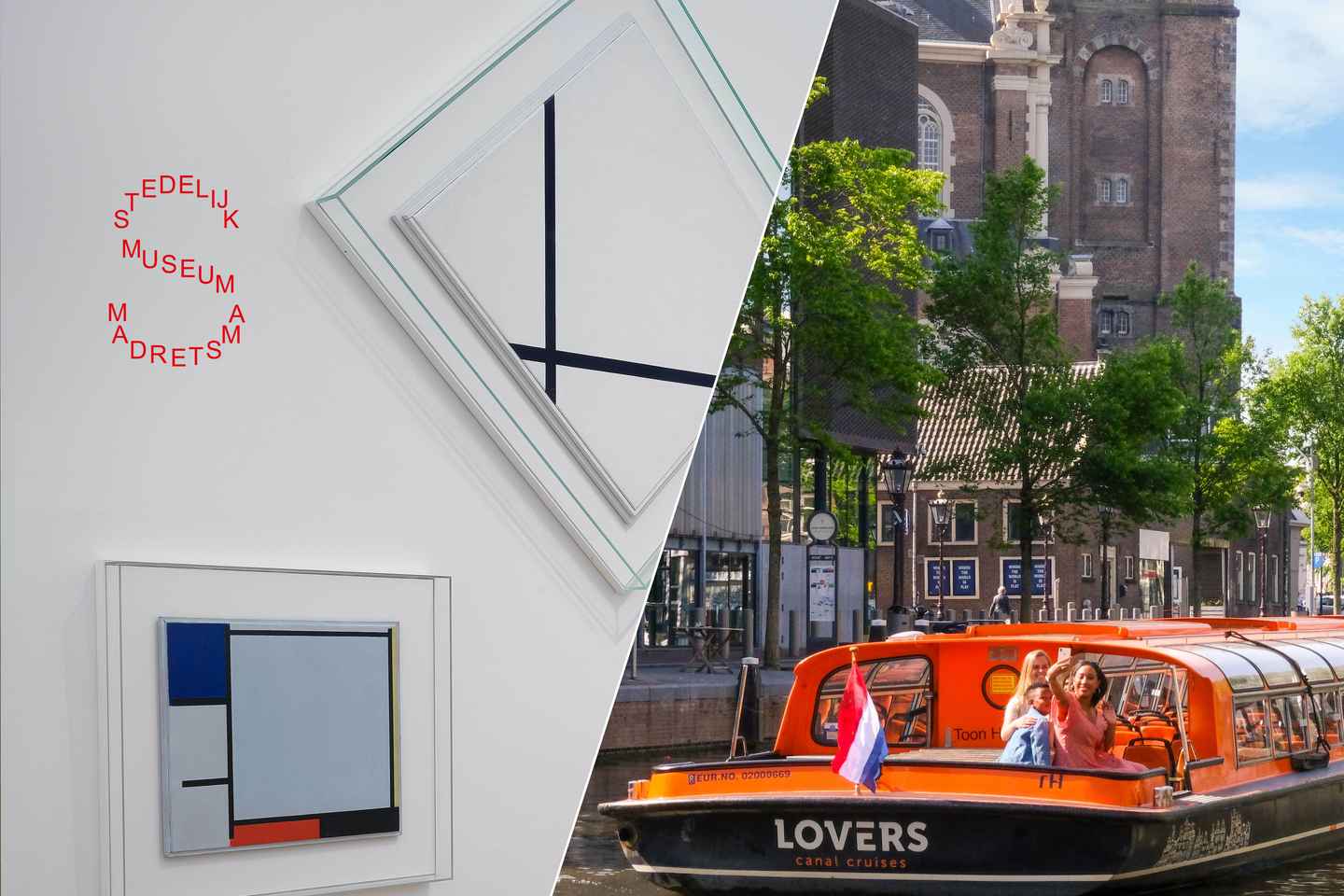 Amsterdam: Stedelijk Museum and 1-Hour Canal Cruise