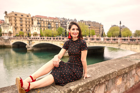 Professionele fotoshoot tijdens een bezoek aan San SebastiánProfessionele fotoshoot in San Sebastián (Pivate tour)