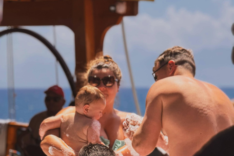 Antalya: Duden Waterfall Pirate Boat Trip Pirate Boat Trip with Round Trip Transfer