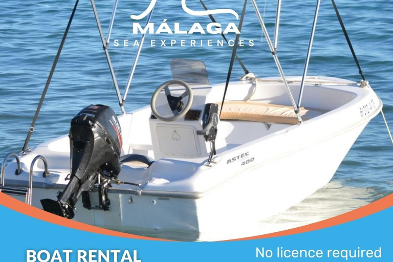 Boat without license for rent in Málaga Capital, Playa del Palo Boat Rental Without license 2 hours