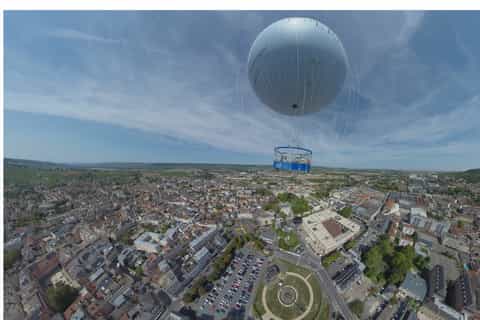 Épernay: Balão de Ar Quente Ancorado sobre os Vinhedos