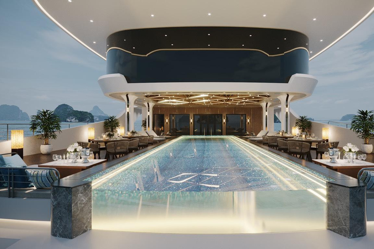 From Hanoi: Ha Long Bay 2-Day Cruise Calista 6 Stars Cruise