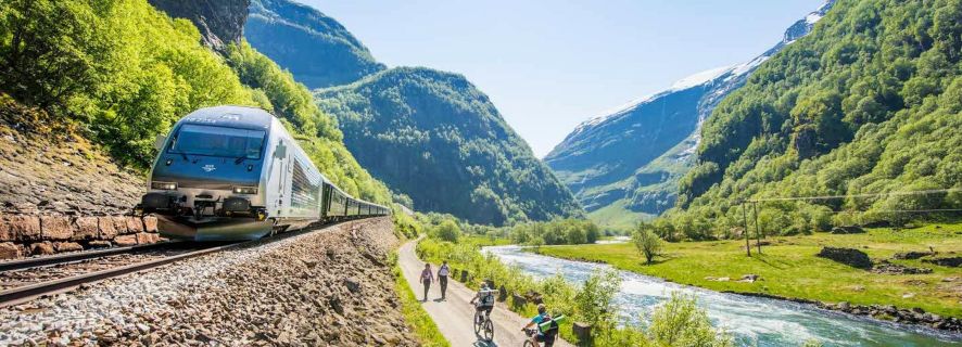 Bergen: Rallarvegen Biking, Fjord Boat Tour & Flåm Railway