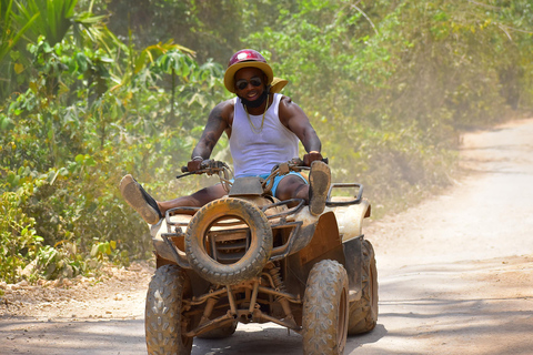 Cancun: Dynamiczna wycieczka z ATV, Cenote i tyrolkamiPODWÓJNY ATV Z TULUM