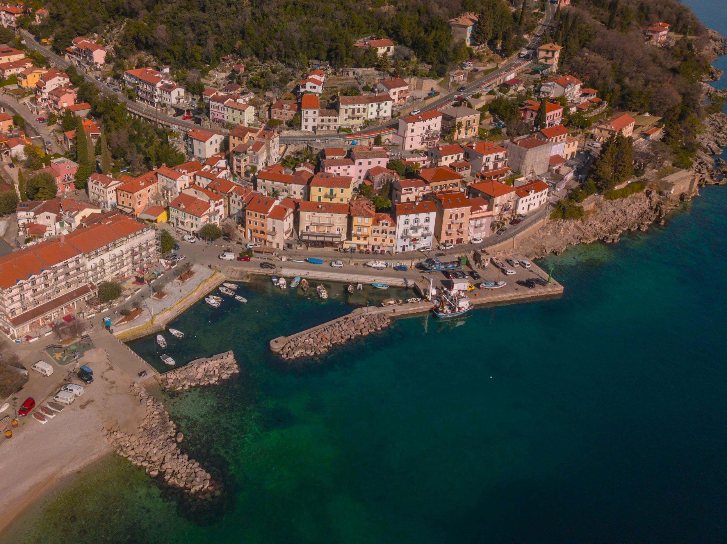 Opatija/Lovran: Entspannte Bootsfahrt nach Mošćenička Draga