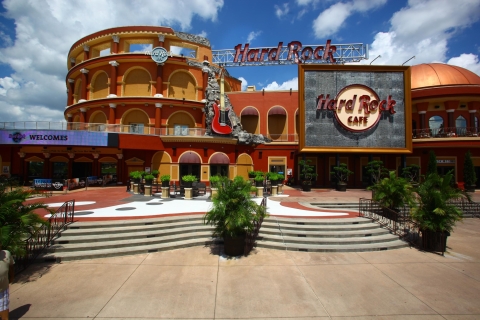 Posiłek w Hard Rock Cafe Orlando w Universal CityWalkElektryczne menu rockowe
