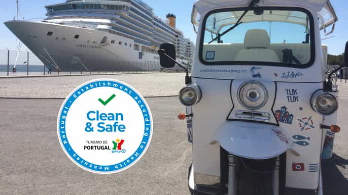lisbon private 3hour historic alfama chiado tuktuk tour