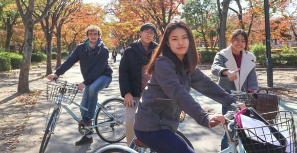 5-stündige Osaka Highlights Fahrrad Tour mit Mittagessen