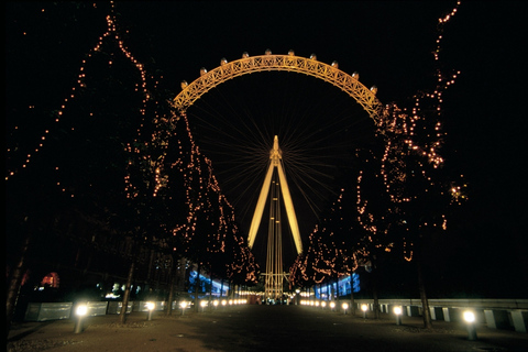 Londres : Visite nocturne des lumières de Noël en bus à toit ouvertDépart du London Eye