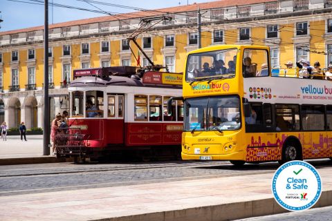 Lissabon: 3-in-1-ticket voor de hop on, hop off-bus & tram