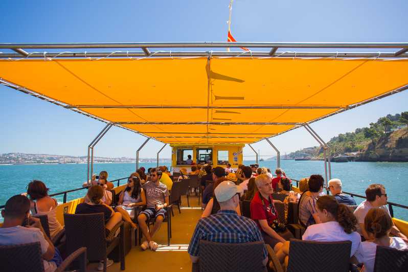 yellow bus boat tour lisbon
