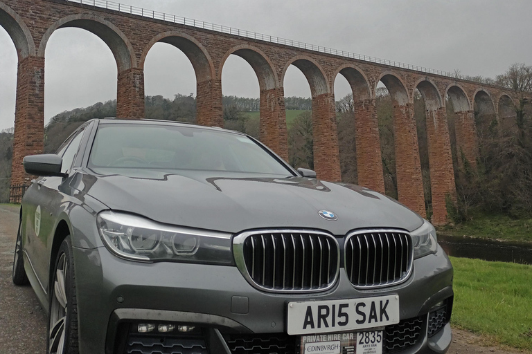 Edimburgo: Alquiler de coches de lujo con conductor y kilometraje ilimitado