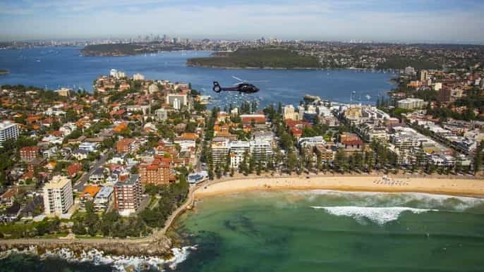 ab sydney panoramaflug mit dem helikopter