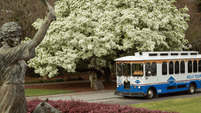 savannah 1.5hour guided trolley tour with shuttle service