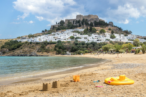 Z miasta Rodos: całodniowa wycieczka do LindosOdbiór z Ixia, Ialysos, Faliraki, miasta Rodos (w tym port)