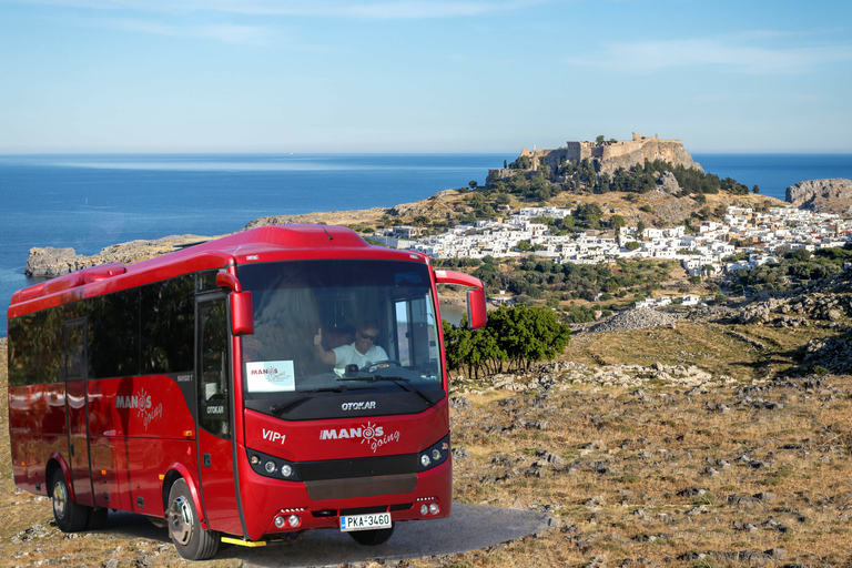 Z miasta Rodos: całodniowa wycieczka do LindosOdbiór z Ixia, Ialysos, Faliraki, miasta Rodos (w tym port)