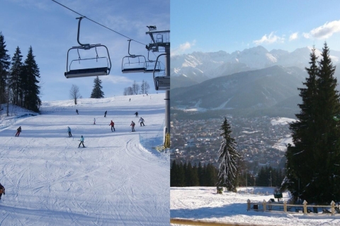 Desde Cracovia: Witów Skiing y Zakopane TourZakopane y pase de esquí con equipo