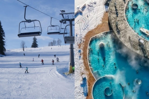 Desde Cracovia: experiencia de esquí y baños termalesBaños termales y forfait con instructor y equipo