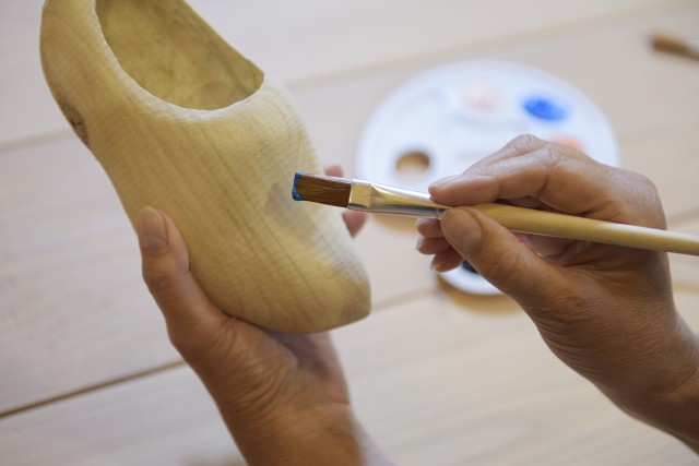 Visit Zaanse Schans Wooden Shoe Painting Workshop in Bergen aan Zee